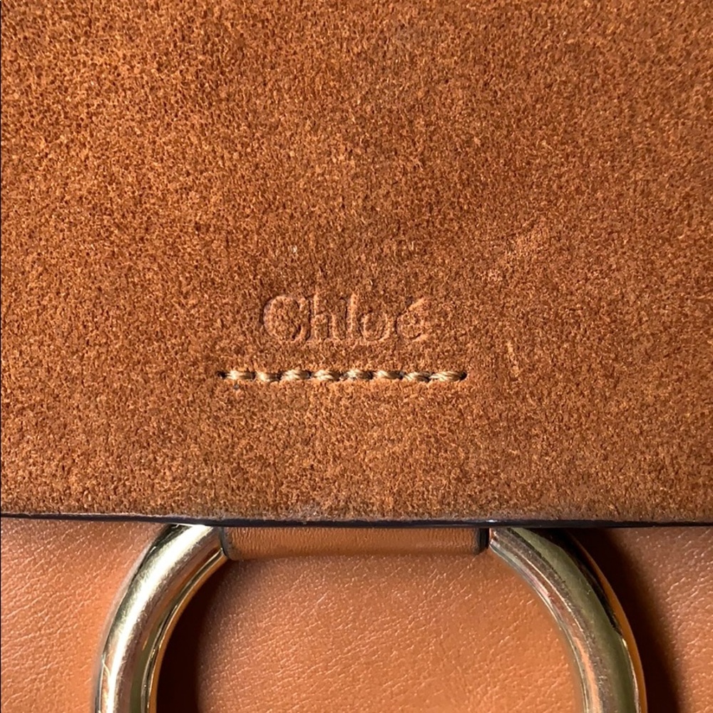 Chloe Small Faye Brown Crossbody Bag - Picture 2 of 6